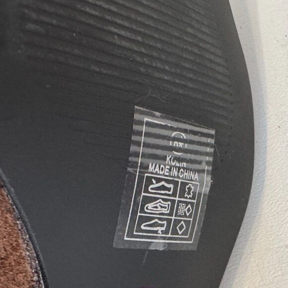 Jason Wu Brown Leather Suede Ankle Boots Block Heel Tapered Toe 8.5 *See Descrip - Picture 8 of 8